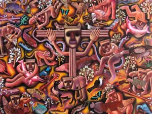 "S.O.S Amazonas", pintura.
