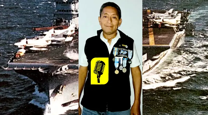 Ítalo Figueroa contando: "Mi misión en la Guerra de Malvinas", y portaaviones 25 de Mayo