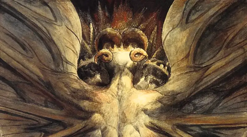 Detalle de "El gran dragón rojo".